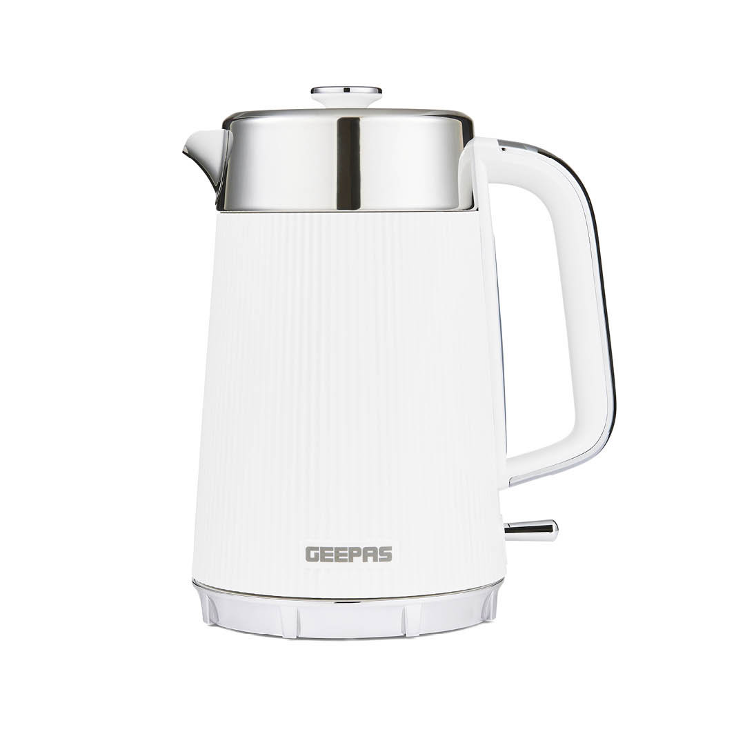 GEEPAS Arcus 1.7L Electric Kettle | Rapid Boil Cordless Jug Kettle for Hot Water Tea Coffee | Auto Shut-Off 360° Swivel Base Boil Dry Protection Easy