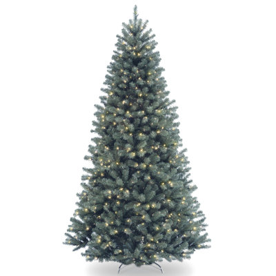The Holiday Aisle® North Valley Blue Spruce Tree with Clear Lights