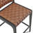 Vista Modern Faux Leather Counter Stools With Wooden Legs, Set Of 2