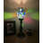 Simonetti Tiffany Torch Mini Table Lamp Dragonfly Blue Stained Glass LED Bulb Included 6"W*6"D*15"H-1856551479