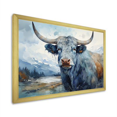 " Blue And Grey Yak Painting "