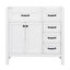 Meuble-lavabo 36 po sans lavabo, base d'armoire seulement, armoire de salle de bain avec tiroirs, structure solide et panneau de fibres à densité moyenne-252042842