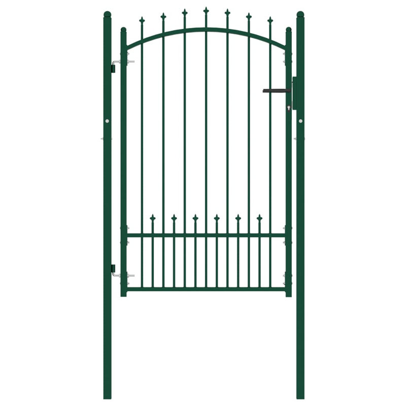 Netawaka Metal Gate, Green, 200cm H x 102cm W
