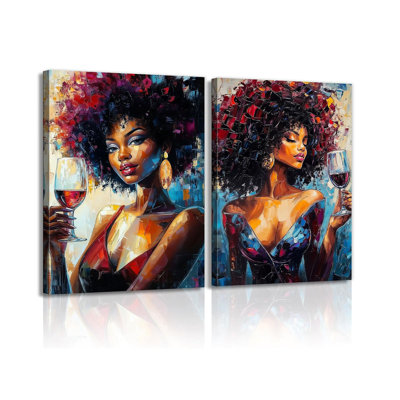 2 Piece Wrapped Canvas Wall Art