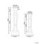 2 Piece Solid Wood Tabletop Candlestick Set