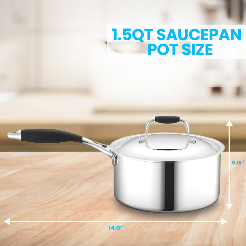 3 Quarts Stainless Steel Saucepan