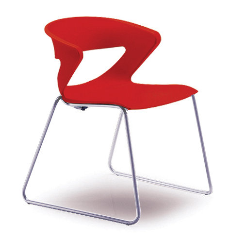 Chaise d'invité Kreature, Rouge