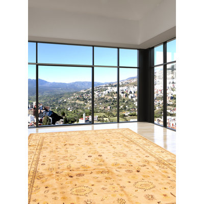 Peshawar Oushak Wool Oriental Indoor Rug