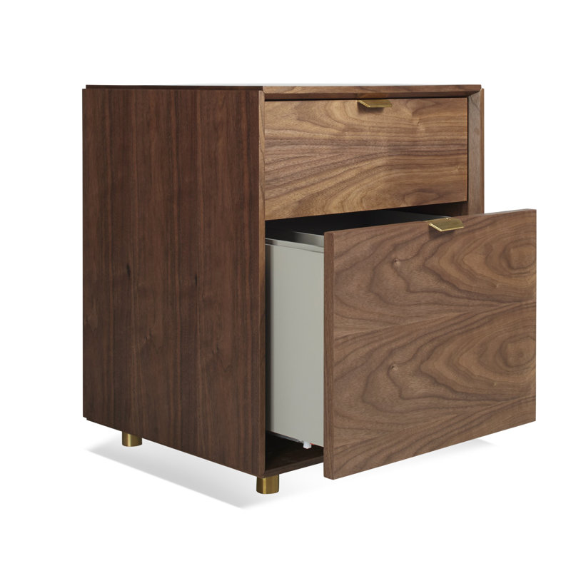 Dang 2 - Drawer File Cabinet, Walnut