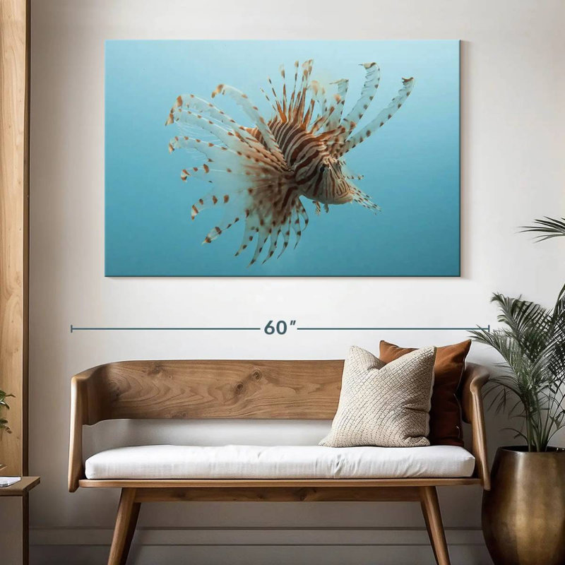 Brampt Underwater Lionfish Figure, 34" H x 51" W