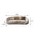 82.68"Curved freeform white chenille sofa-415147391