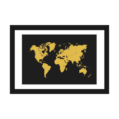 « world », rectangulaire horizontal, impression sur toile tendue