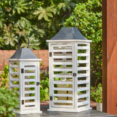Wooden Tabletop Lantern
