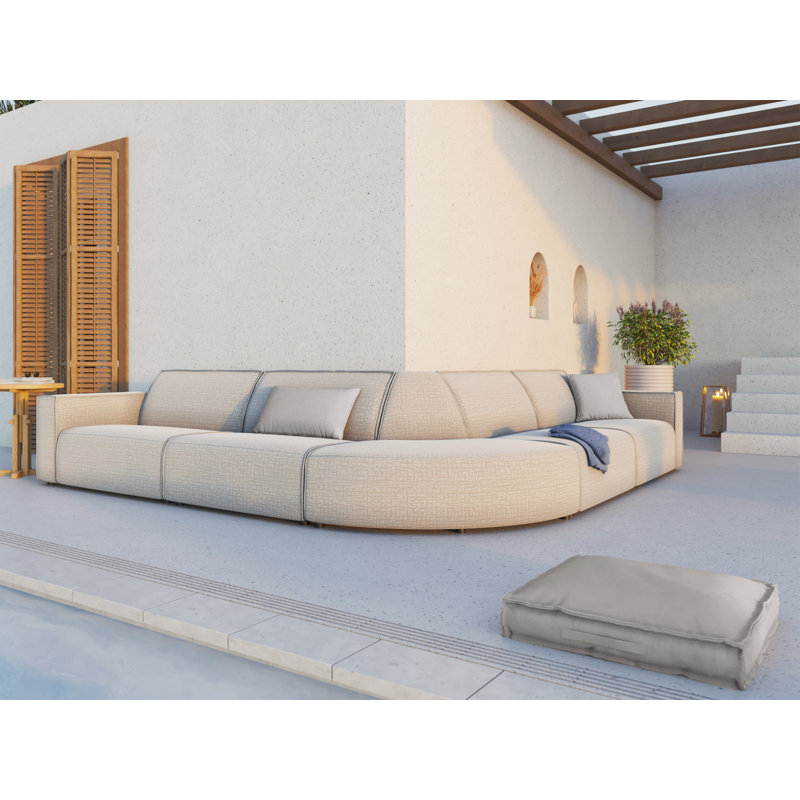 Calme Jardin Seat Cushion, Grey