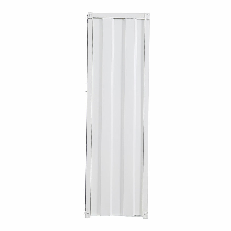Armoire blanche avec serrure de contenant pleine longueur