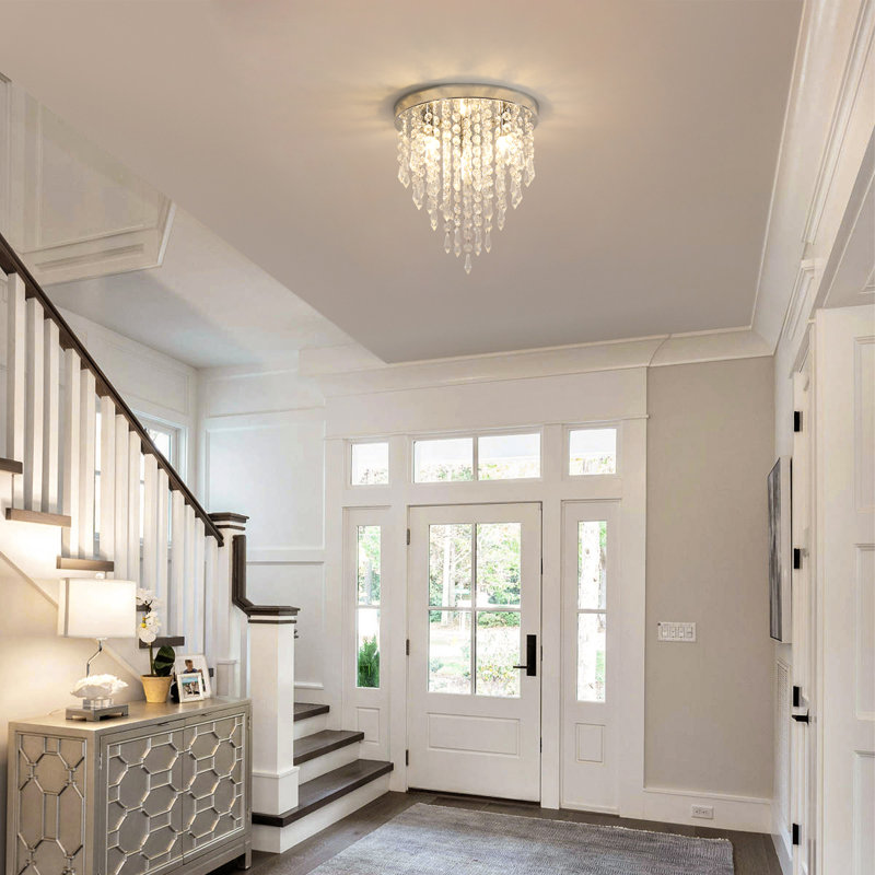 Chic Crystal Round Flush Mount
