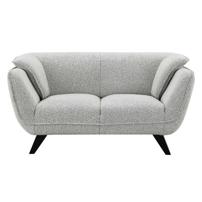 Causeuse 65 po Nayeli, boucle gris clair