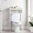 Hembree Over-the-Toilet Storage Shelf, White, 27" W x 37" H