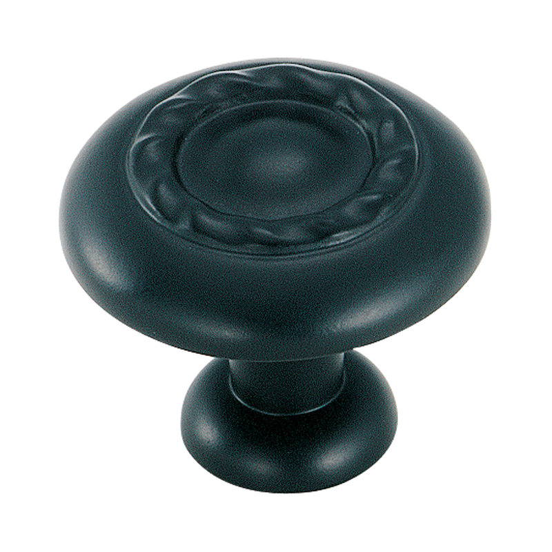Poignée champignon de diamètre 1 1/4 po Inspirations, Noir mat