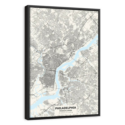 Carte de la ville de Philadelphie