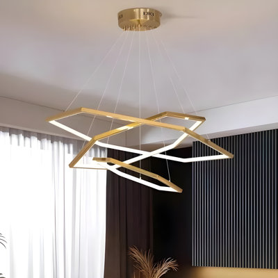 Bellamae 3 - Light Geometric LED Chandelier