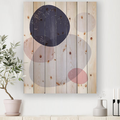Minimal Elementary And Geometric Compositions XXXXXXI - Unframed Painting Print on Wood