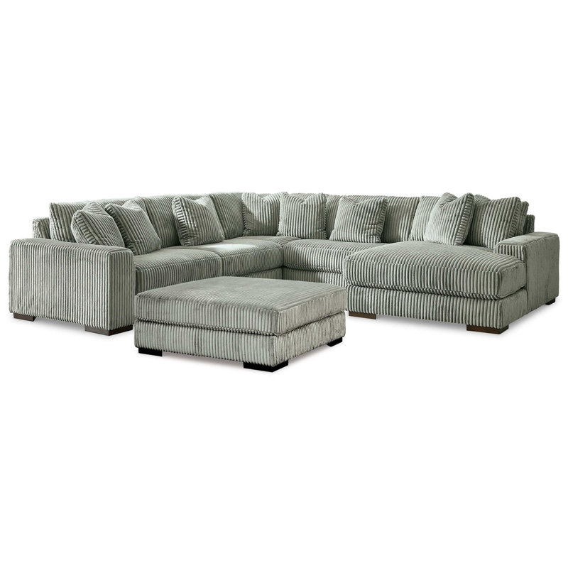 Canapé modulaire Lindf Fog 5pc RAF, Oui