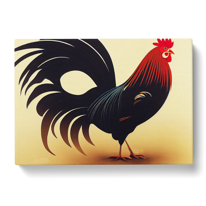 Five Star Rooster - Wrapped Canvas, 50cm H x 76cm W x 3cm D