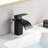 Sumerain Waterfall Bathroom Sink Faucet Modern Vanity Faucet Lead-Free 304 Stainless Steel Single Handle-112198724