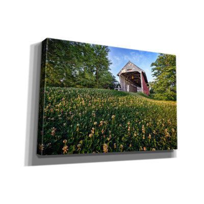 Epic Graffiti 'Imes Covered Bridge' by Rick Berk Canvas Wall Art, 26" x 18"