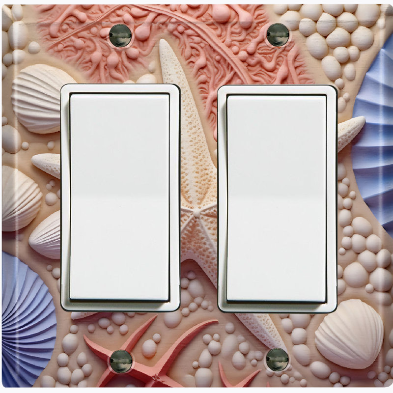 Nature Themed 2 - Gang Rocker Standard Wall Plate