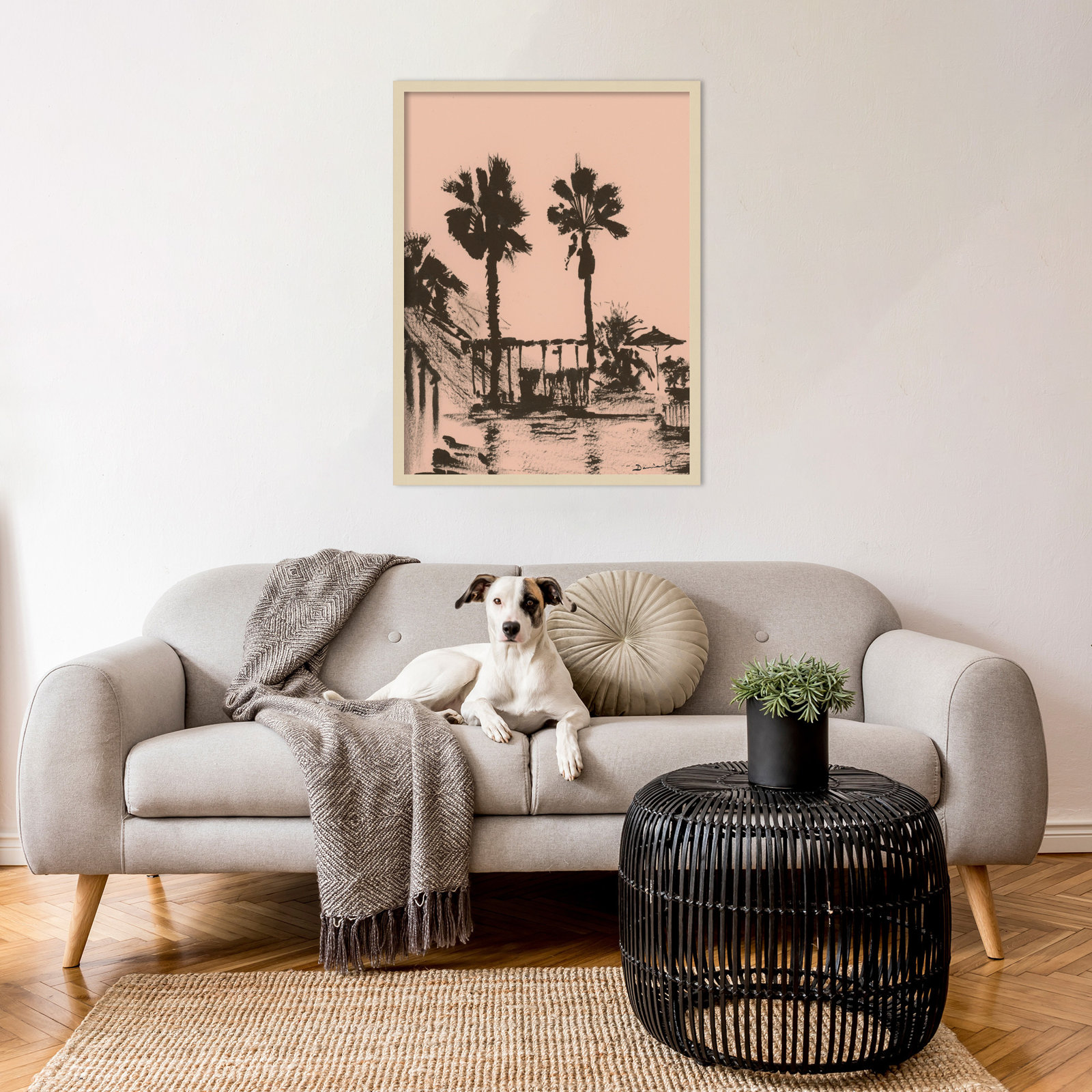 Holiday Print by Dan Hobday, Brown, 33" H x 25" W