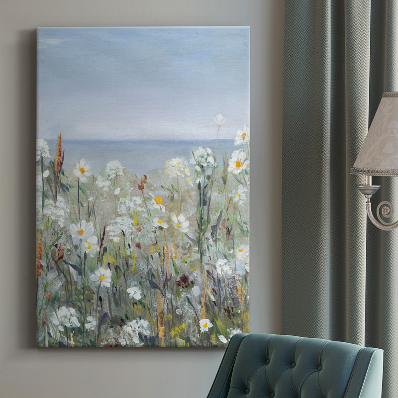 Wild Sea Breeze I - peinture sur toile tendue, H 36 po x l 24 po x P 1 po