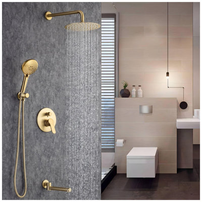 Système de douche complet avec valve brute
