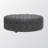 Somwya Round Shaped Ottoman in Gray Linen Upholstery, 15.75'' H X 40.75'' W X 40.75'' D-2066823473
