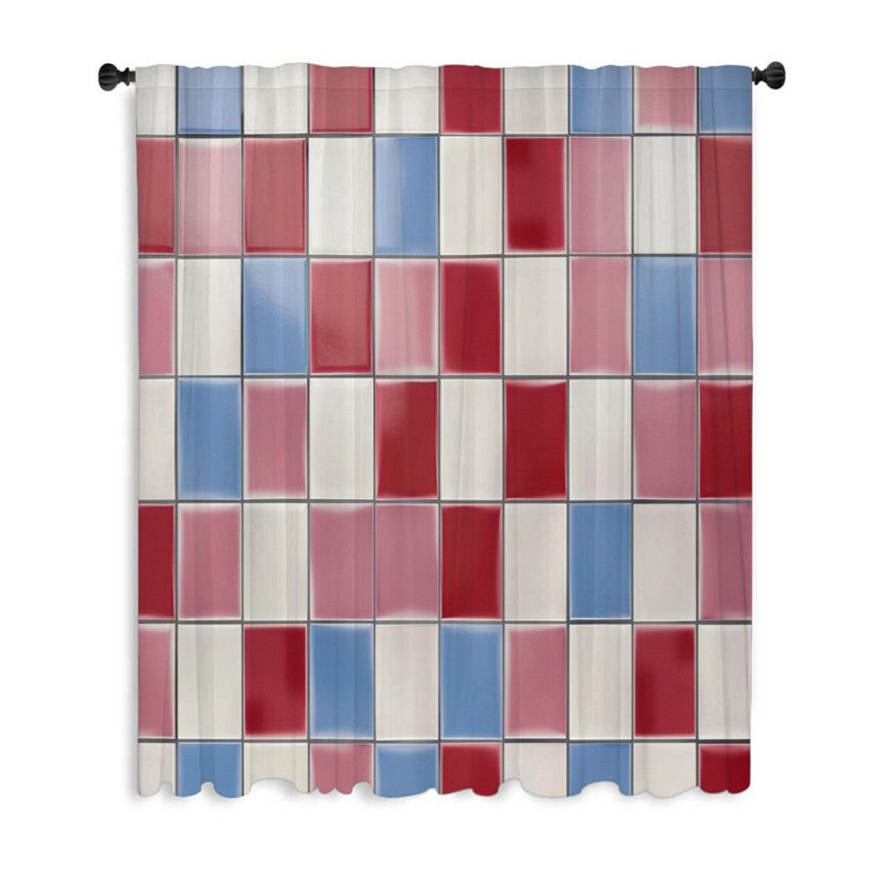 Rideau transparent en polyester Chisara, L 50 po x L 96 po