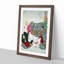 Playing with the Cat by Tsukioka Yoshitoshi - Picture Frame Painting Print-55601342-55601343