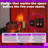 Electric Fireplace Stove Heater with Panoramic 3D Flame Effect and Dual Heat Settings-1553790261