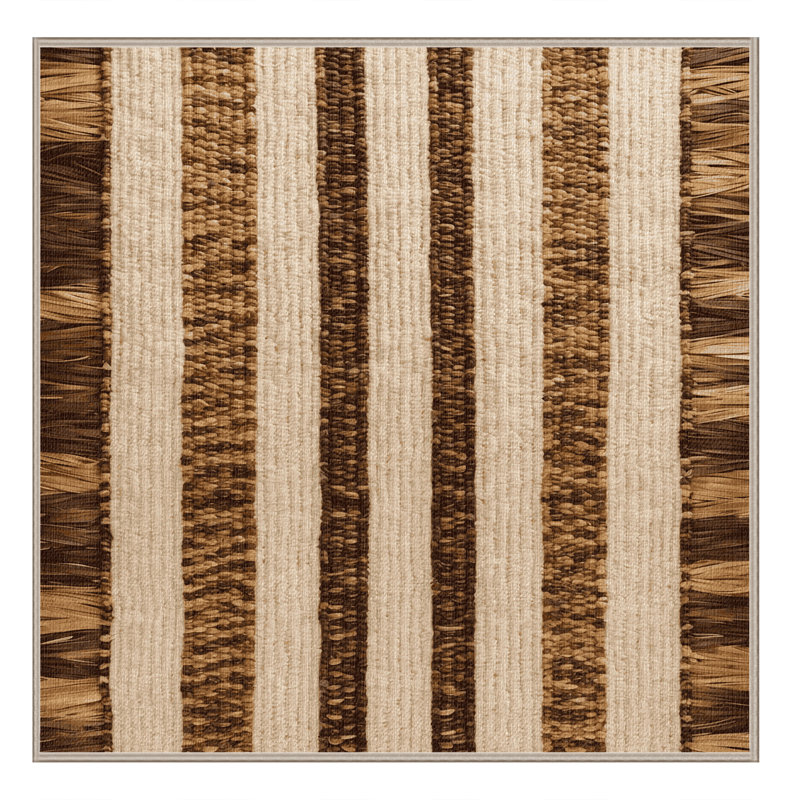  Tapis hawaïen lavable lavable Lauhala, Carré 6 pi
