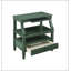 Table de chevet Newland Vintage Green avec tablettes spacieuses, tiroir et plateau coulissant