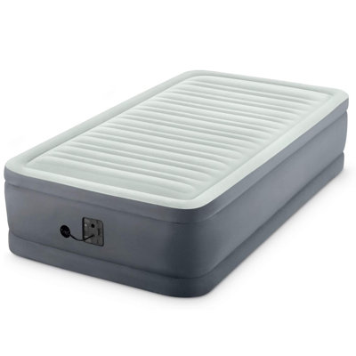 Intex PremAire Dream Support Fiber Tech Air Mattress with Built-In Pump