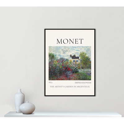 Artists Garden in Argenteuil Print by Claude Monet