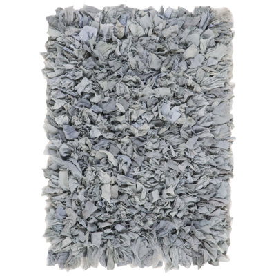 Tapis gris clair touffeté à la main Oregon