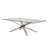 Chasta Glass Top Metal Base Dining Table-96833815-96833822