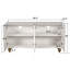 Buffet moderne cannelé avec rangement, armoire de rangement 4 portes avec tablettes réglables, armoire d'appoint-1780843234