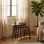 Ensemble de 3 tables basses gigognes empilables modernes en bois massif pour le salon-961208260