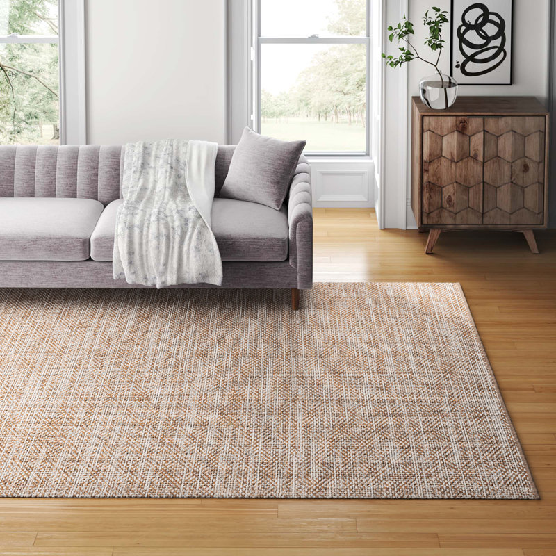 Charvik Handmade Area Rug in Natural/Beige, Rectangle 8' x 10'