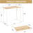 Folding Desk, Space Saving Computer Table Compact Writing Workstation Study Desk for Home Office Small Space, 31.5 Inches Foldable Table Simple Home Office Desk, Oak-2138817592