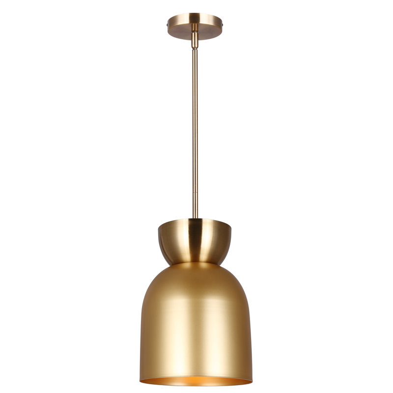 Mercer41 Lindesay 1 - Light Gold Dome Pendant | Wayfair