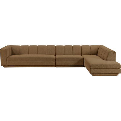 Tissu rembourré 3 pièces Landis Canapé modulaire modulaire